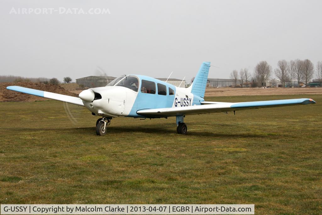 G-USSY, 1982 Piper PA-28-181 Cherokee Archer II C/N 28-8290011, Piper PA-28-181 Archer II at The Real Aeroplane Club's Spring Fly-In, Breighton Airfield, April 2013.