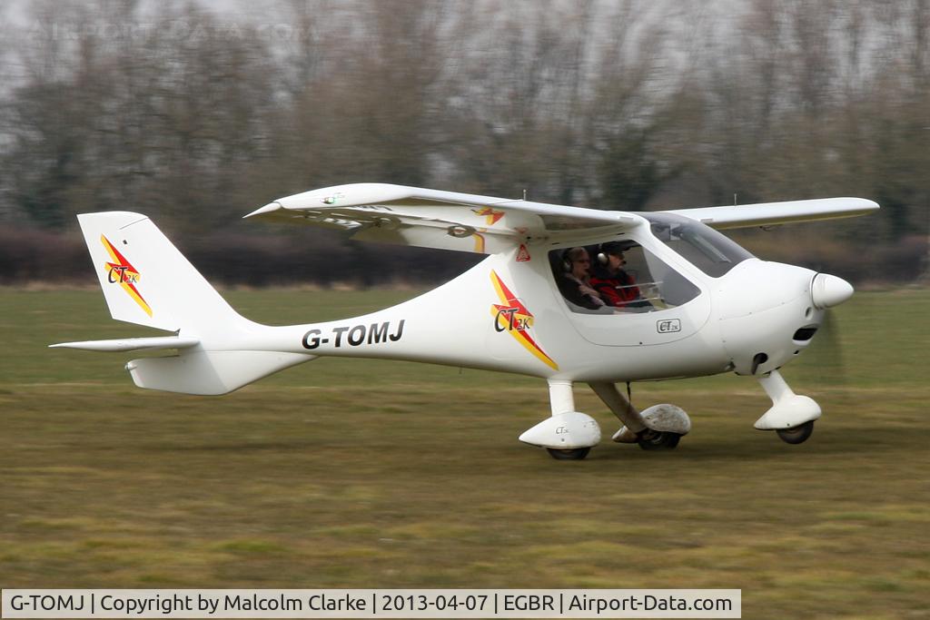 G-TOMJ, 2003 Flight Design CT2K C/N 7975, Flight Design CT2K at The Real Aeroplane Club's Spring Fly-In, Breighton Airfield, April 2013.