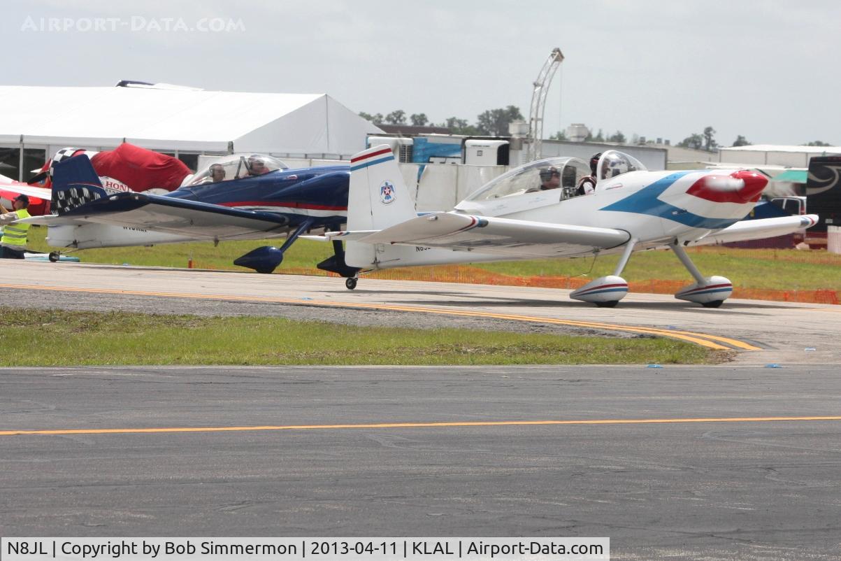 N8JL, 2001 Vans RV-8 C/N 81324, Arriving at Sun N Fun 2013 - Lakeland, FL