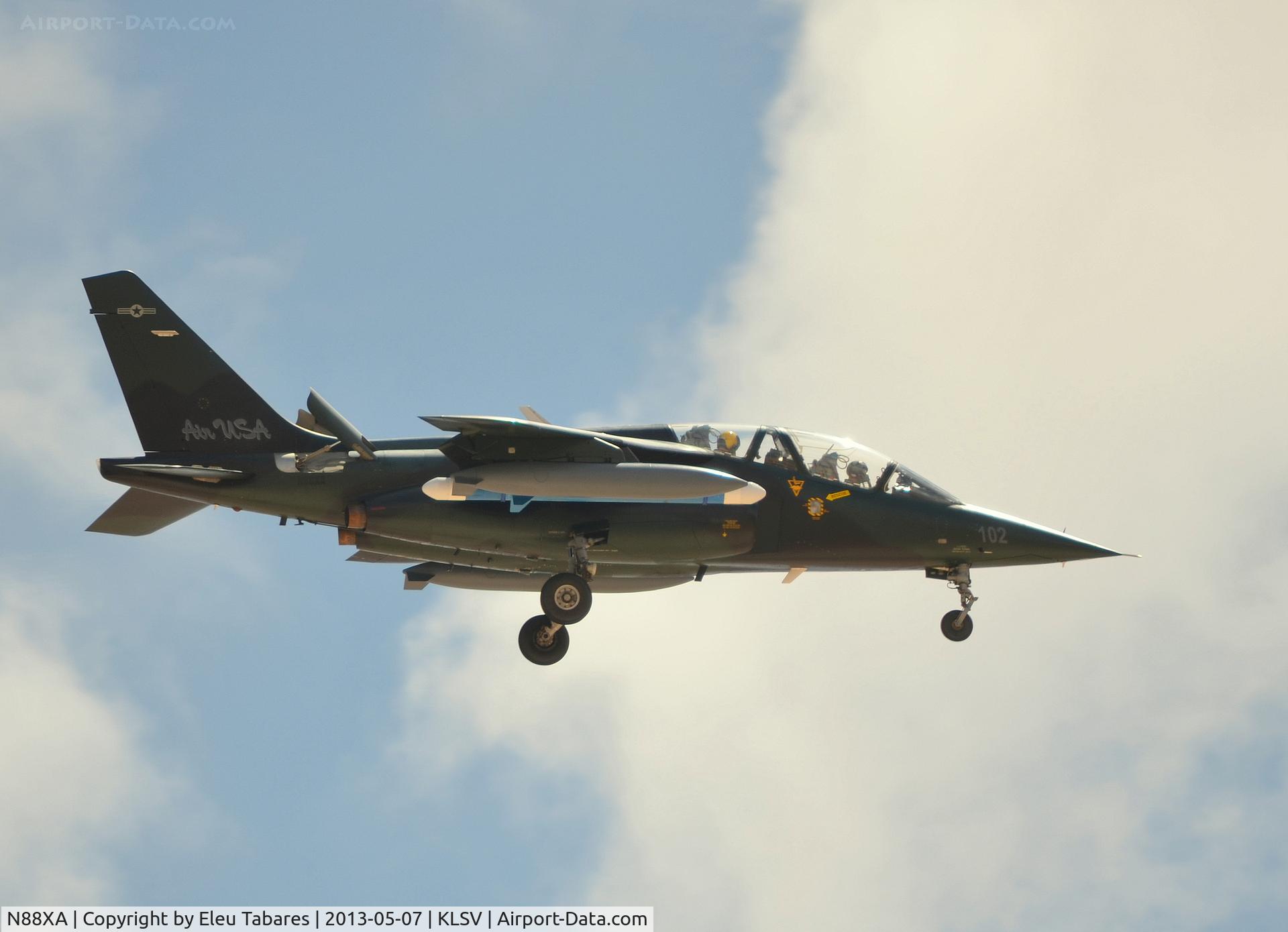 N88XA, 1980 Dassault-Dornier Alpha Jet A C/N 0088, Taken on final approach to Nellis Air Force Base, Nevada.
