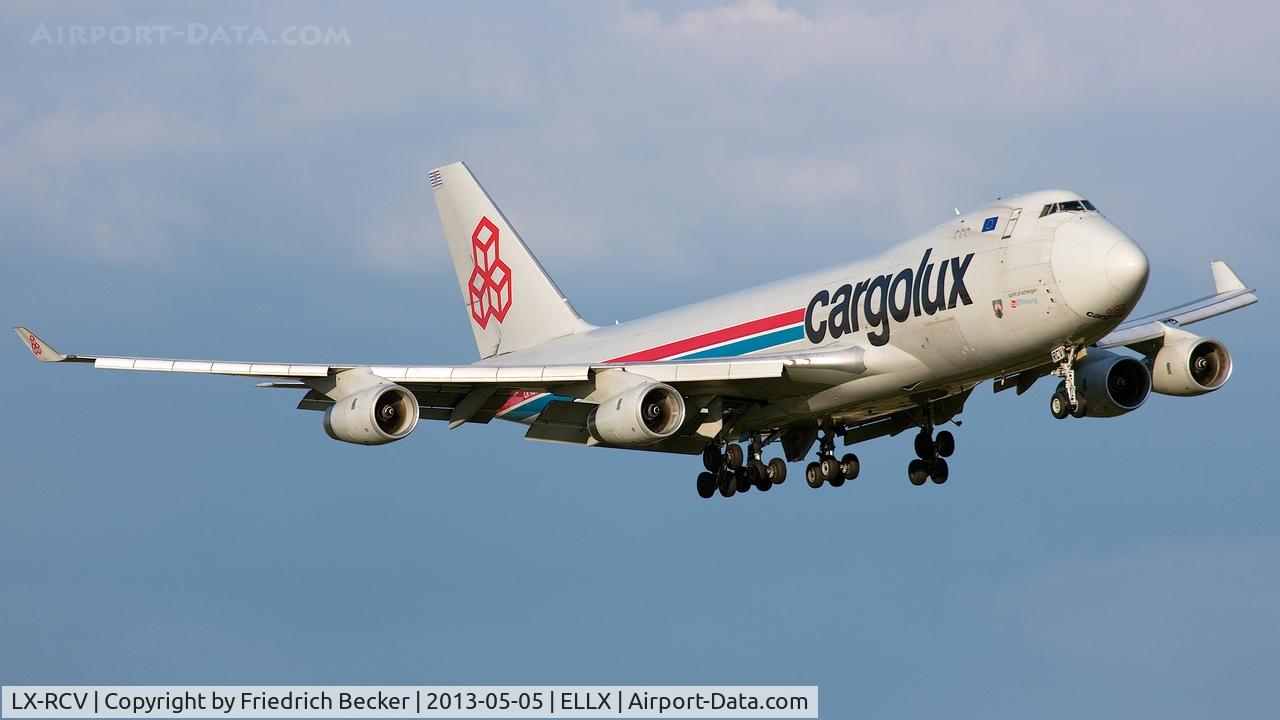 LX-RCV, 1999 Boeing 747-4R7F C/N 30400, on final RW24