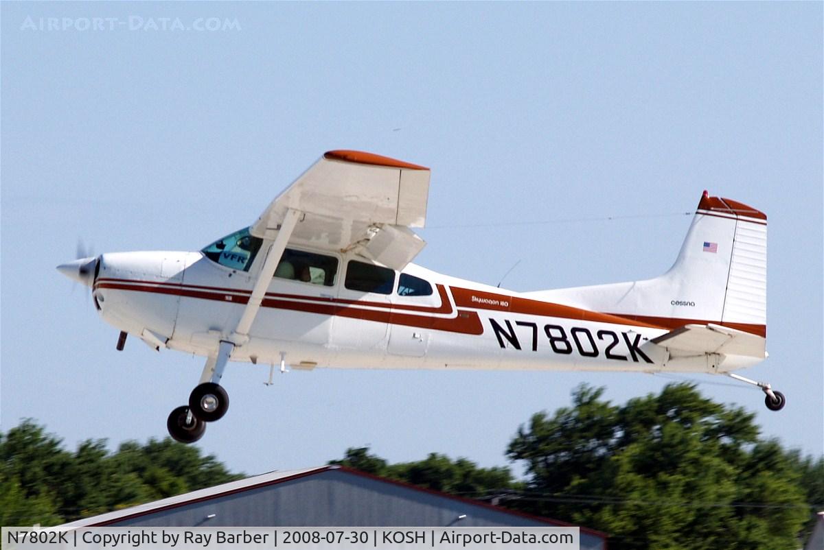N7802K, 1976 Cessna 180J C/N 18052736, Cessna 180J Skywagon 180 [180-52736] Oshkosh - Wittman Regional~N 30/07/2008