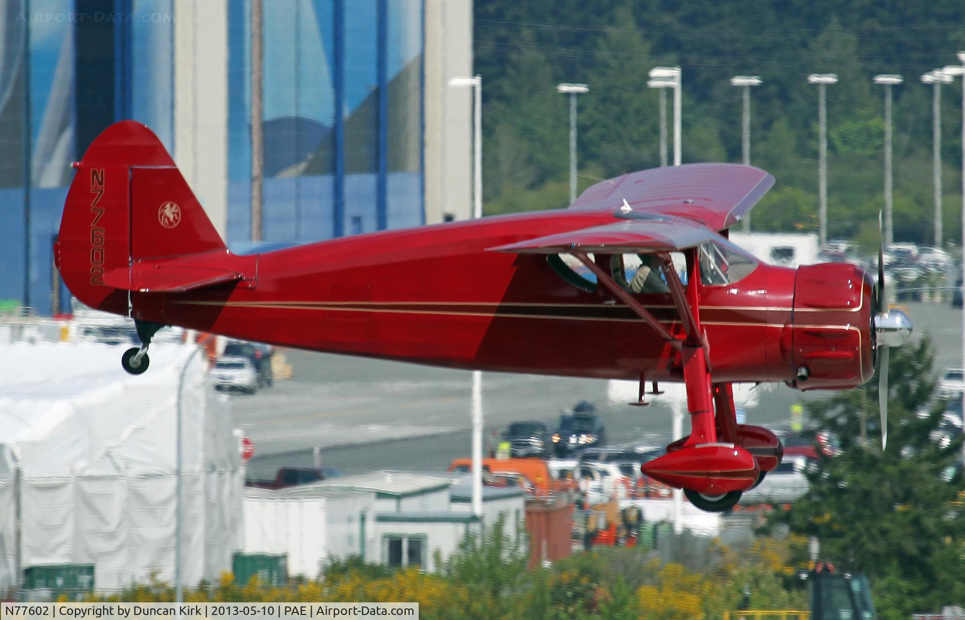 N77602, 1946 Fairchild 24W-46 C/N W46302, This beauty seen landing on 16R at PAE
