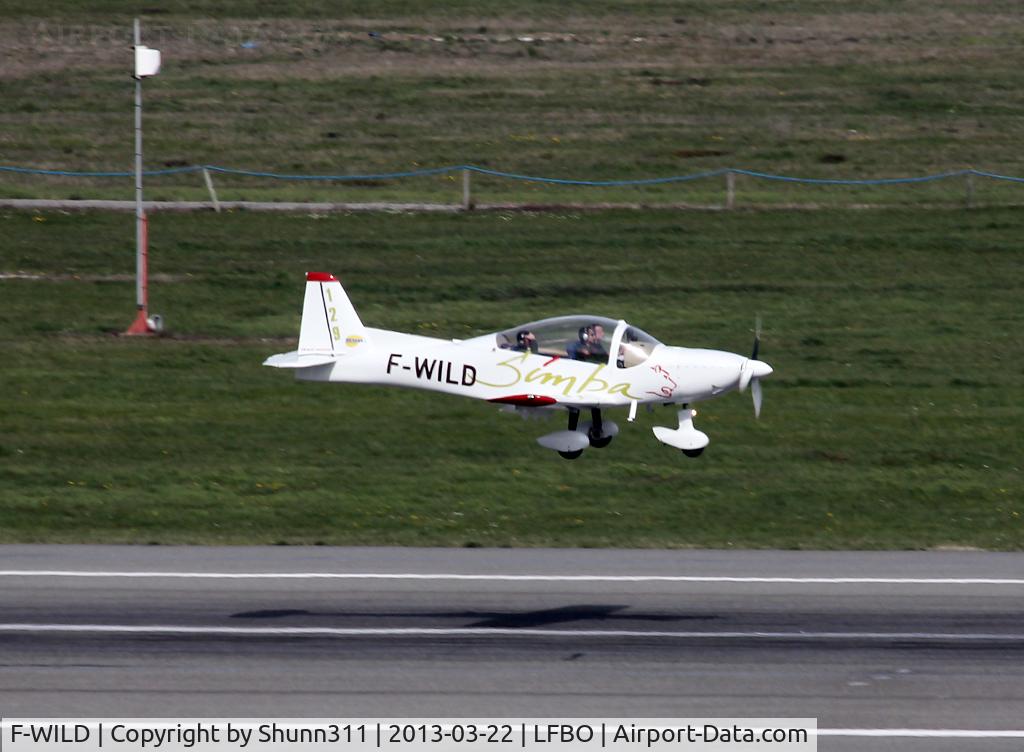 F-WILD, 2009 Issoire APM 40 Simba C/N 01, Landing rwy 14R with CEV callsign...