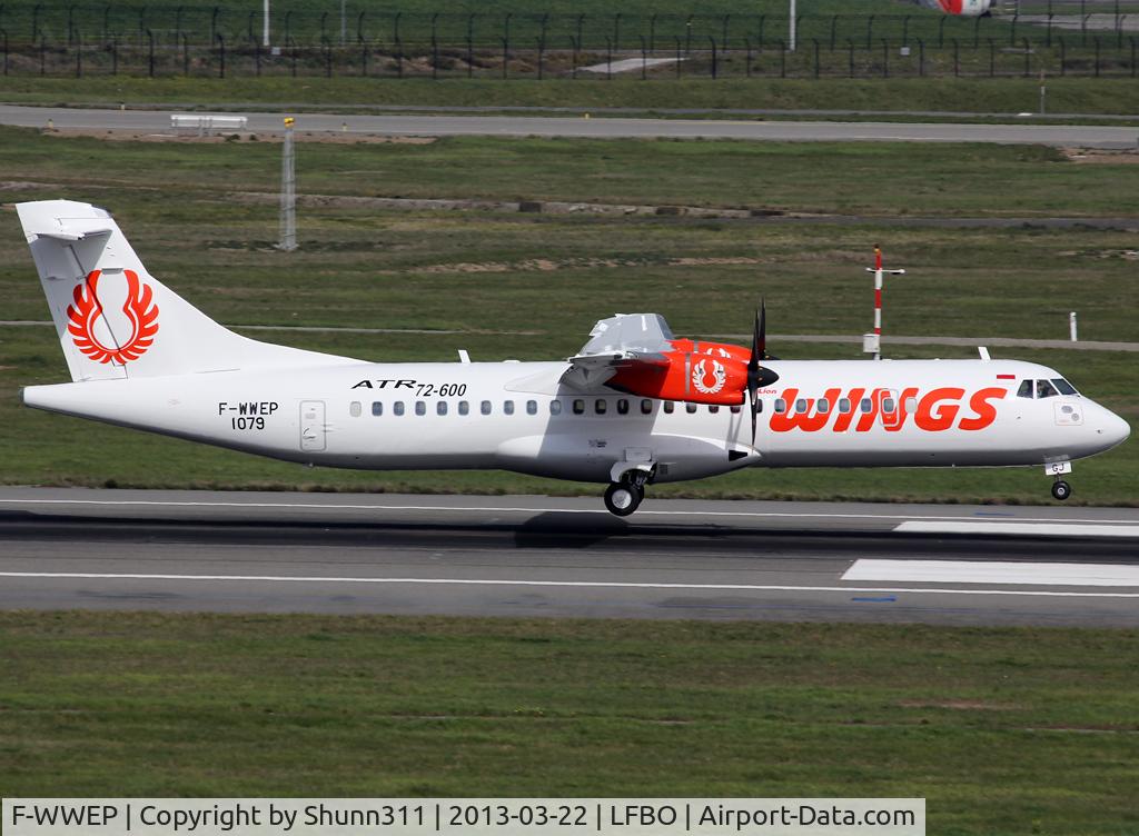 F-WWEP, 2013 ATR 72-600 C/N 1079, C/n 1079 - To be PK-WGJ