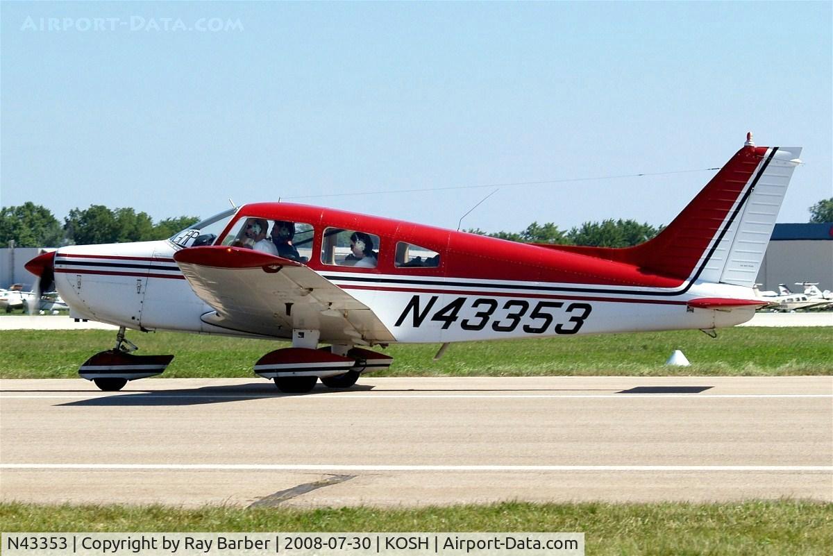 N43353, 1974 Piper PA-28-151 C/N 28-7415477, Piper PA-28-151 Cherokee Warrior [28-7415477] Oshkosh - Wittman Regional~N 30/07/2008