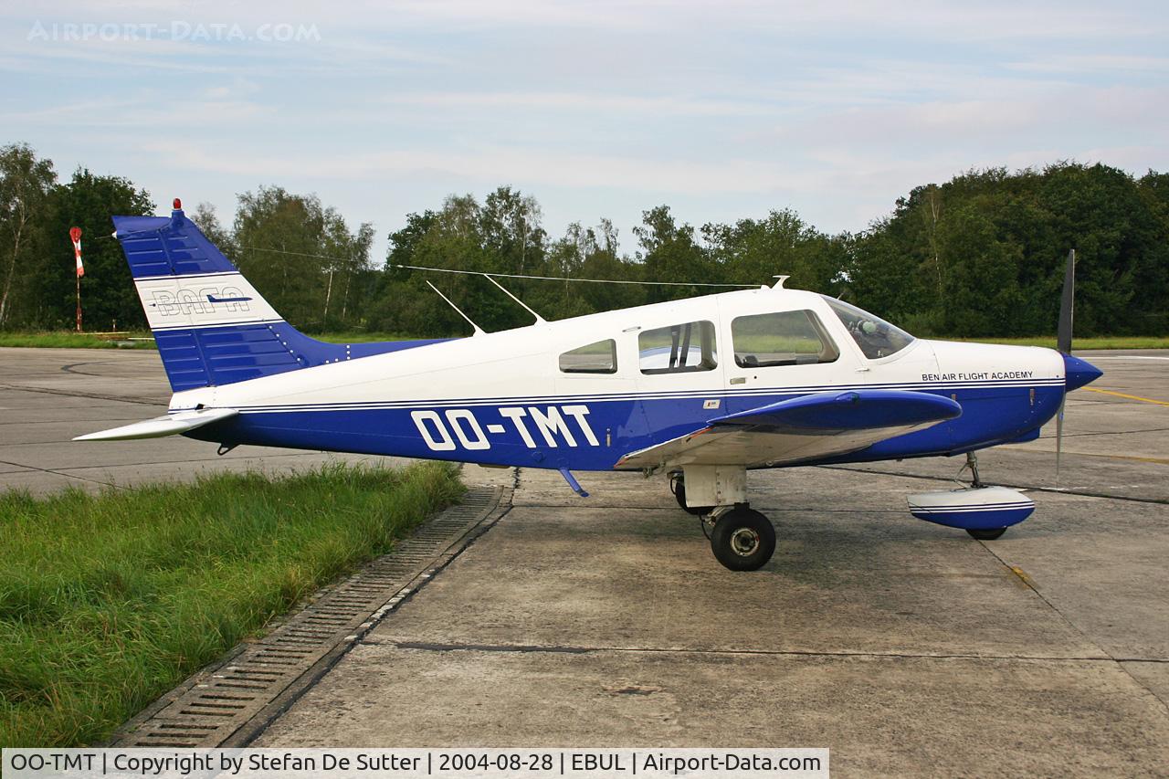 OO-TMT, 1978 Piper PA-28-161 Warrior II C/N 28-7916112, Parked at Vliegclub Ursel.
