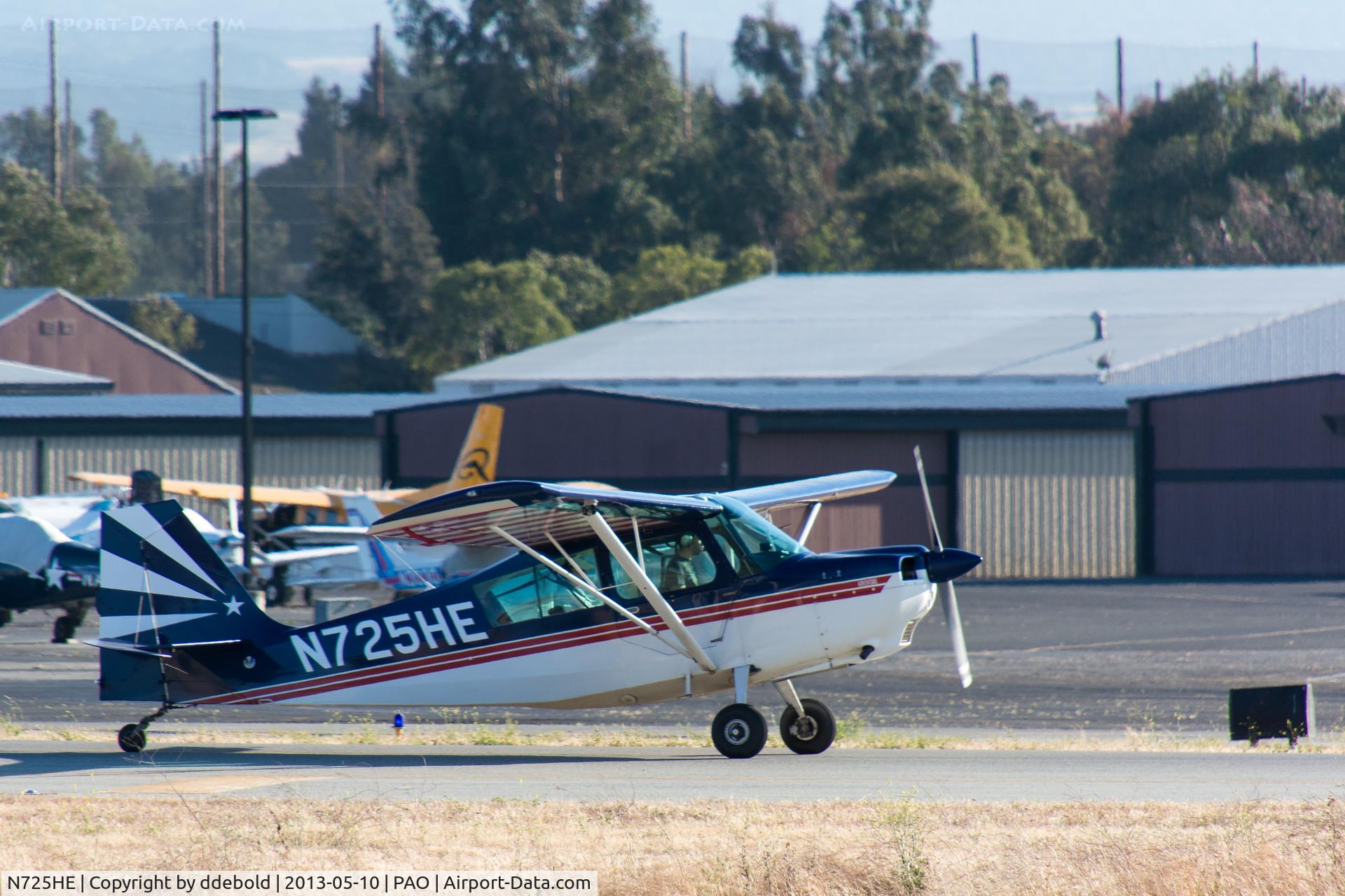 N725HE, 2000 American Champion 7GCAA Citabria C/N 441-2000, N725HE Taking Off from Palo Alto Airport
