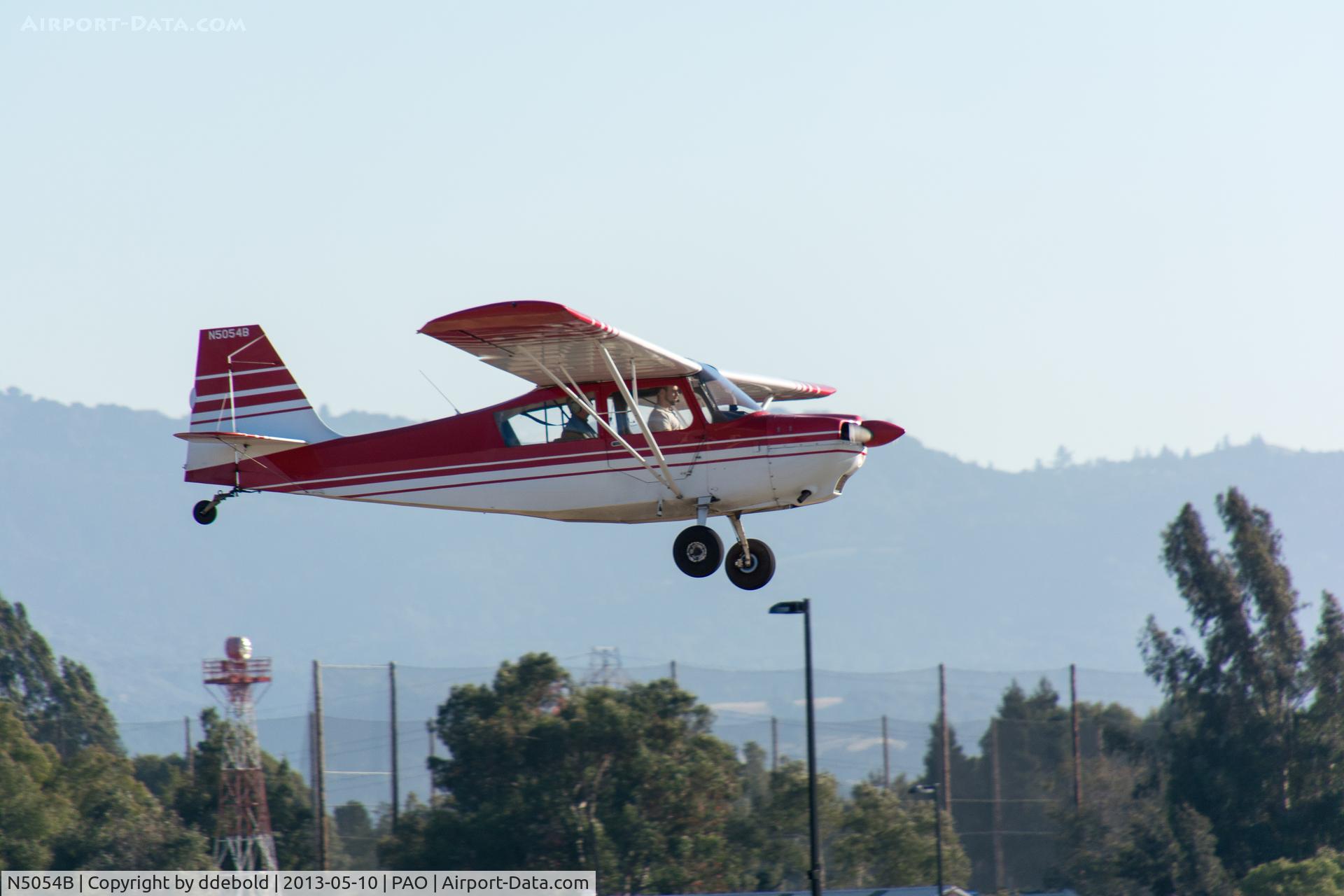 N5054B, 1979 Bellanca 7ECA Citabria C/N 1313-79, N5054B Landing at Palo Alto Airport