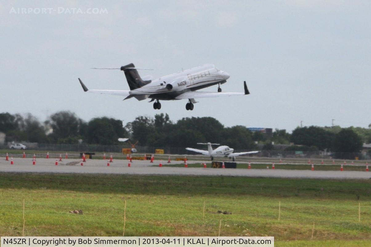 N45ZR, 2004 Learjet 45 C/N 240, Departing RWY 9R during Sun N Fun 2013 - Lakeland, FL
