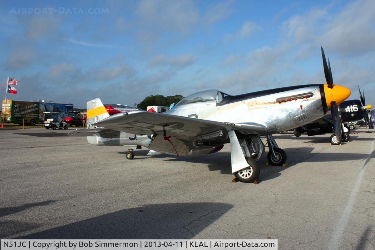 N51JC, 1944 North American P-51D Mustang C/N 122-38798, Sun N Fun 2013 - Lakeland, FL