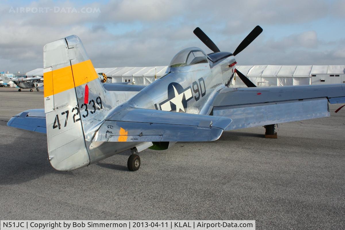 N51JC, 1944 North American P-51D Mustang C/N 122-38798, Sun N Fun 2013 - Lakeland, FL