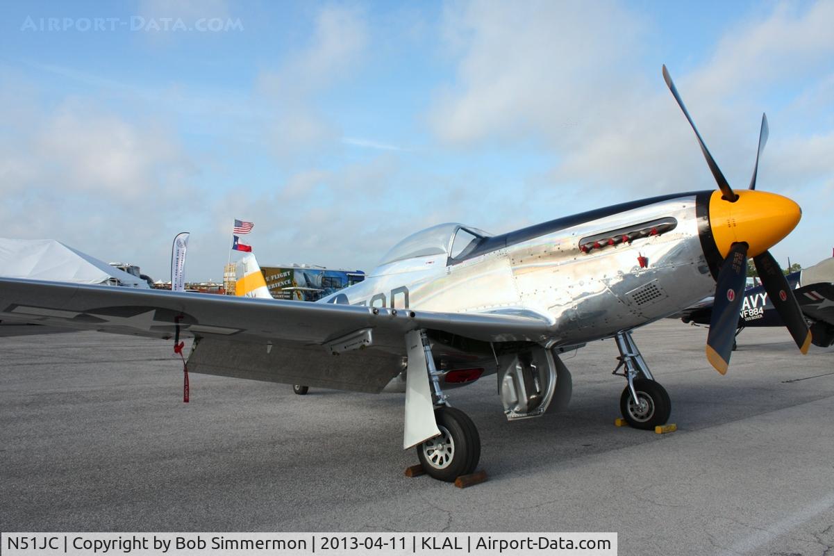 N51JC, 1944 North American P-51D Mustang C/N 122-38798, Sun N Fun 2013 - Lakeland, FL