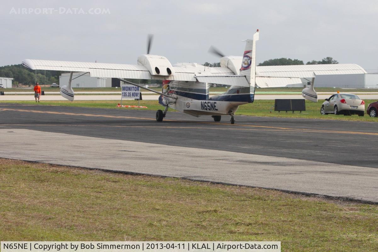 N65NE, 1986 STOL Aircraft UC-1 Twin Bee C/N 023, Departing Sun N Fun 2013 - Lakeland, FL