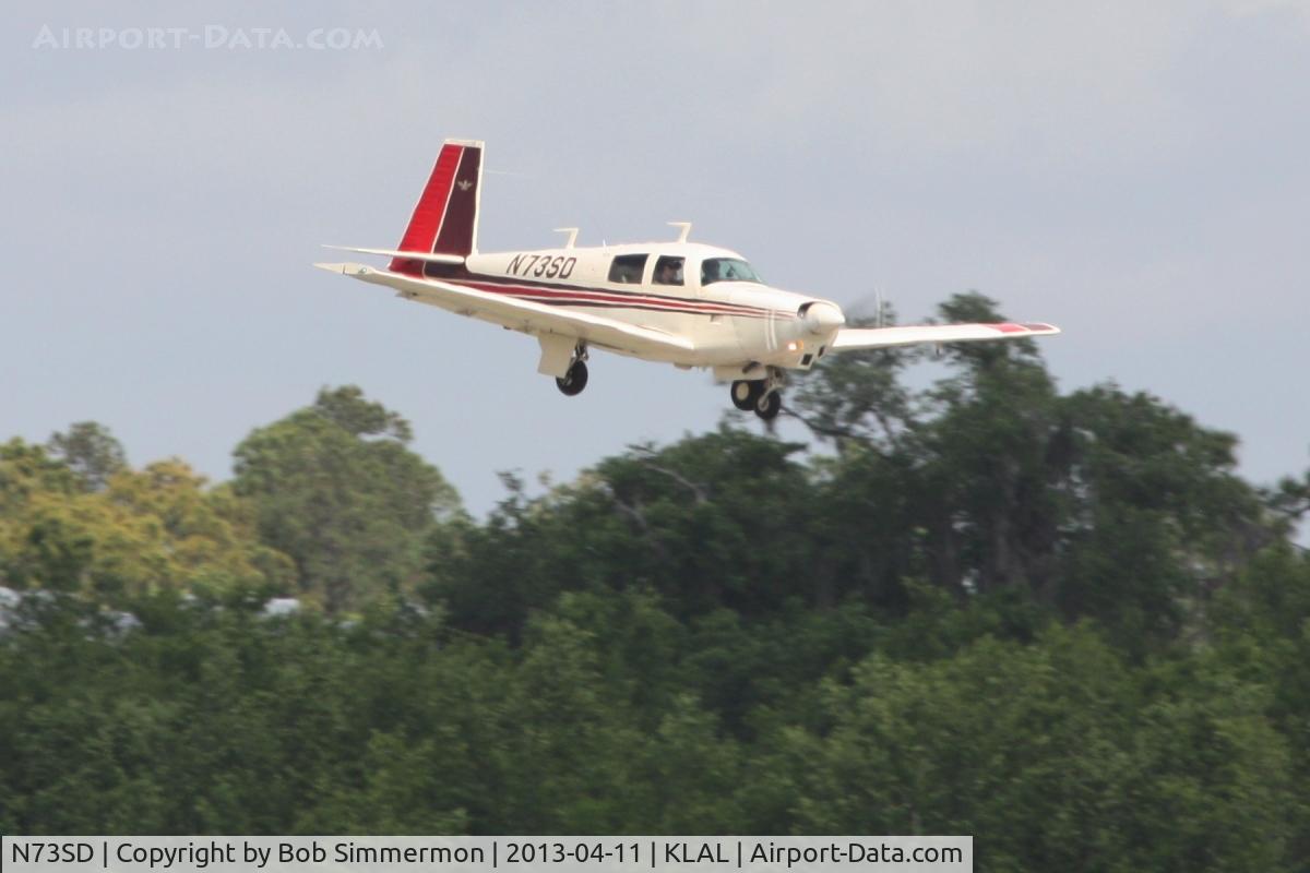 N73SD, 1978 Mooney M20C Ranger C/N 20-1252, Arriving at Sun N Fun 2013 - Lakeland, FL