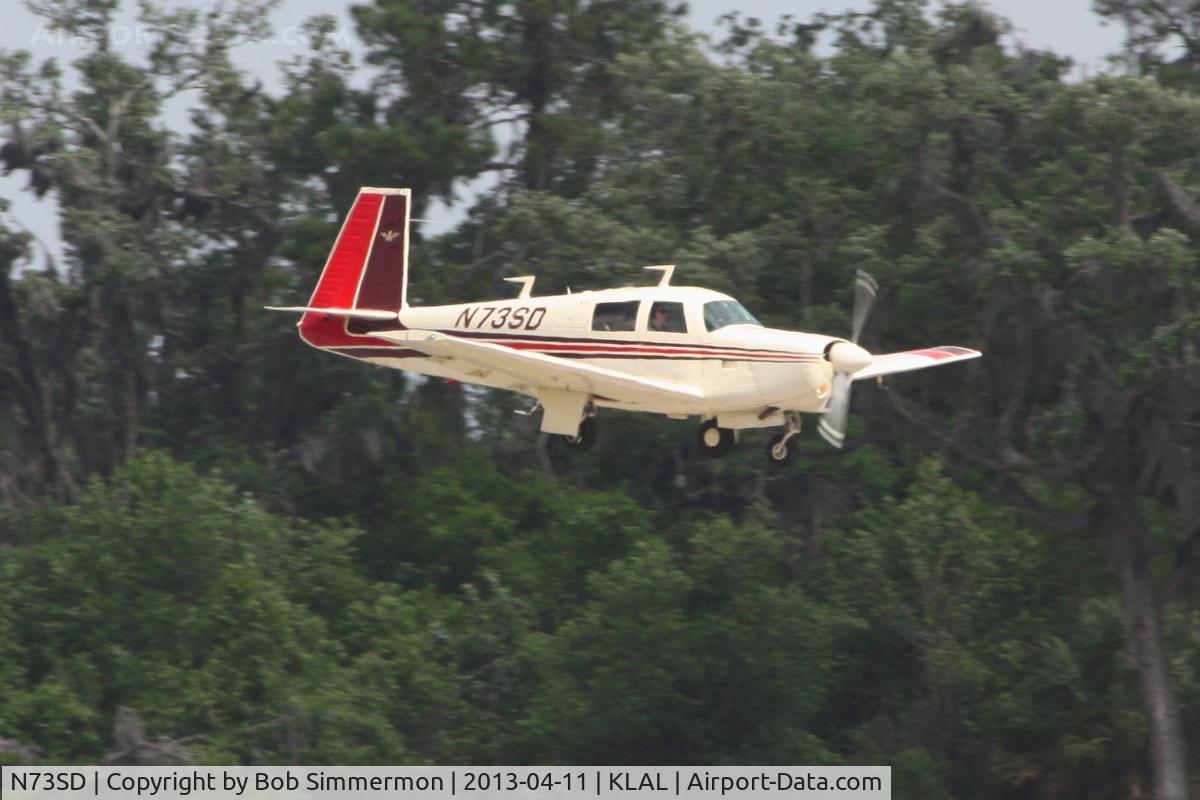 N73SD, 1978 Mooney M20C Ranger C/N 20-1252, Arriving at Sun N Fun 2013 - Lakeland, FL