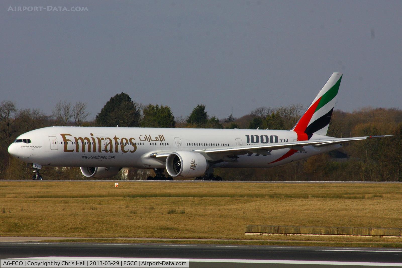 A6-EGO, 2012 Boeing 777-31H/ER C/N 35598, Emirates 1000th 777 scheme