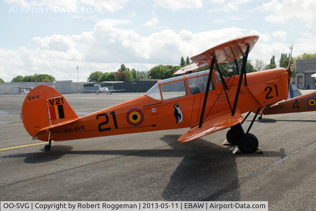 OO-SVG, 1951 Stampe-Vertongen SV-4B C/N 1163, 23 rd FLY IN.Ex V-21 Belgian Air Force.For years on pylon Goetsenhoven.