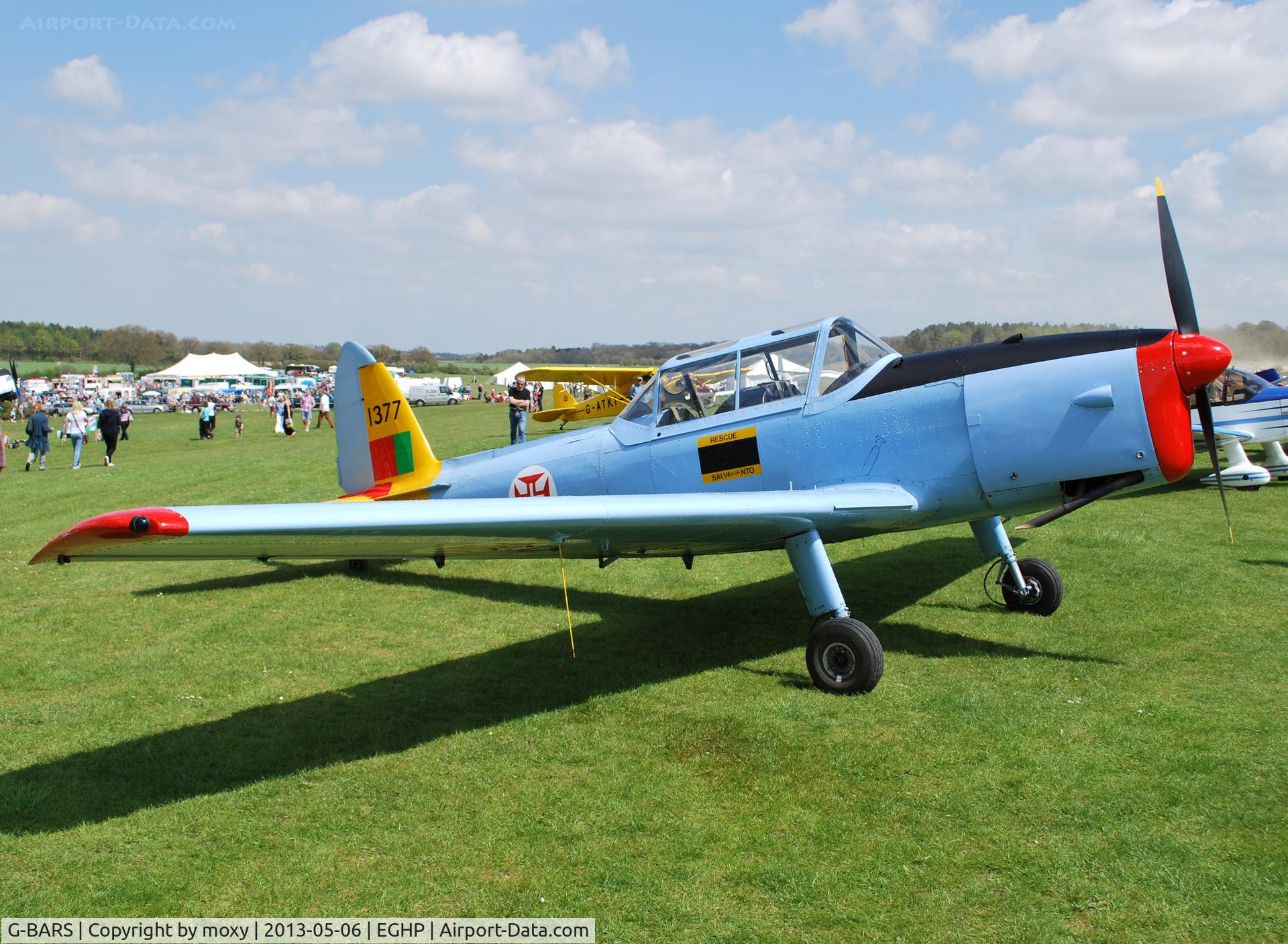 G-BARS, 1952 De Havilland DHC-1 Chipmunk T.10 C/N C1/0557, Chipmunk 22 at Popham. Ex RAF serial WK520.