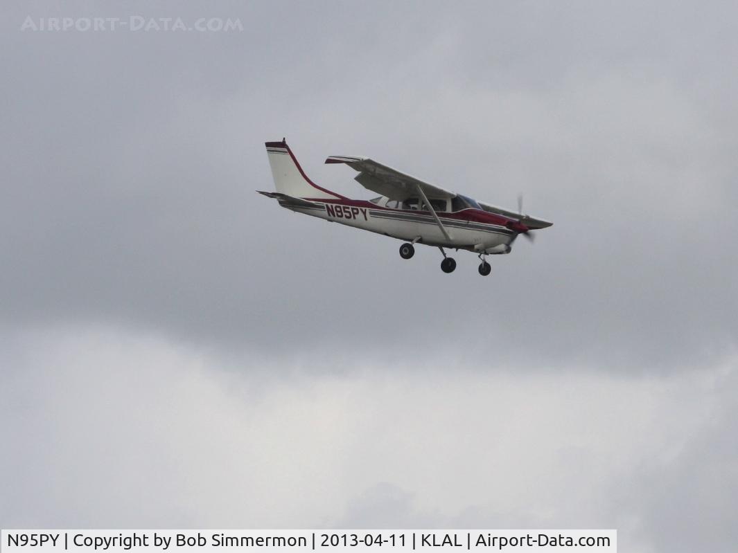 N95PY, 1964 Cessna 210E Centurion C/N 21058514, Arriving at Sun N Fun 2013 - Lakeland, FL