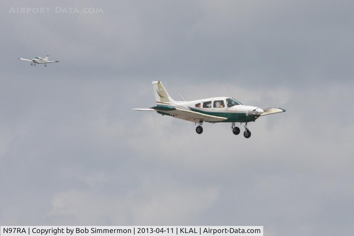 N97RA, 1976 Piper PA-28-235 C/N 28-7610020, Arriving at Sun N Fun 2013 - Lakeland, FL