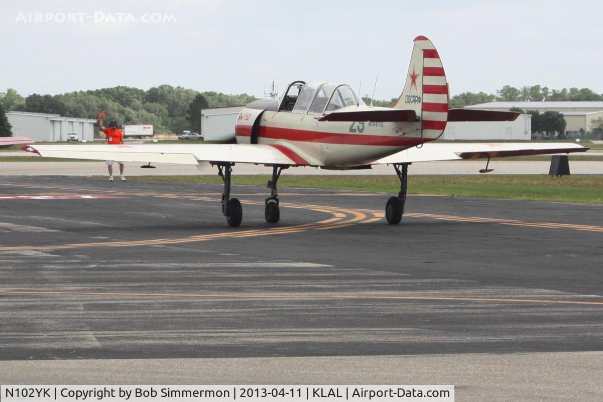N102YK, 1991 Yakovlev Yak-52 C/N 9111309, Sun N Fun 2013 - Lakeland, FL