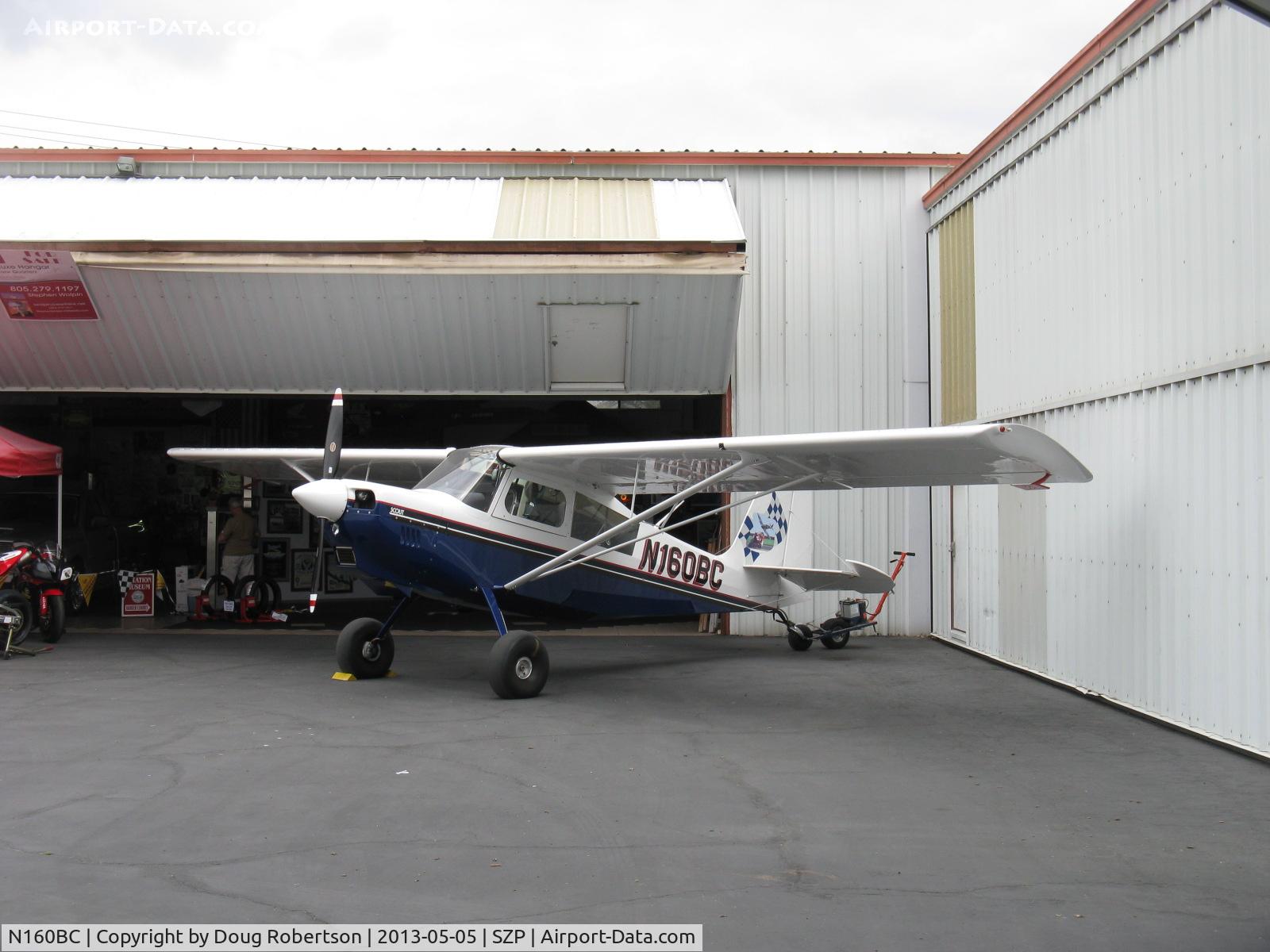 N160BC, 2004 American Champion 8GCBC Scout C/N 457-2004, 2004 American Champion 8GCBC SCOUT, Lycoming O&VO-360 180 Hp, spades, wing Micro vortex generators, tundra tires
