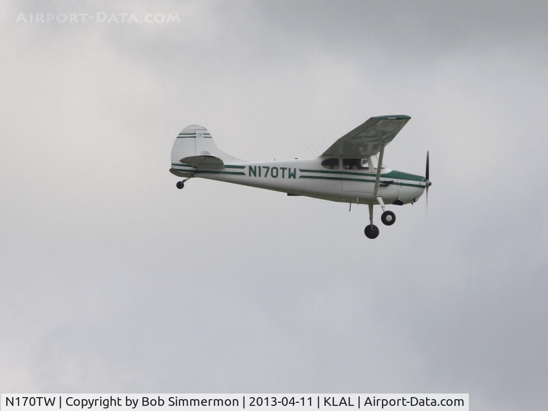 N170TW, 1951 Cessna 170A C/N 20197, Arriving at Sun N Fun 2013 - Lakeland, FL