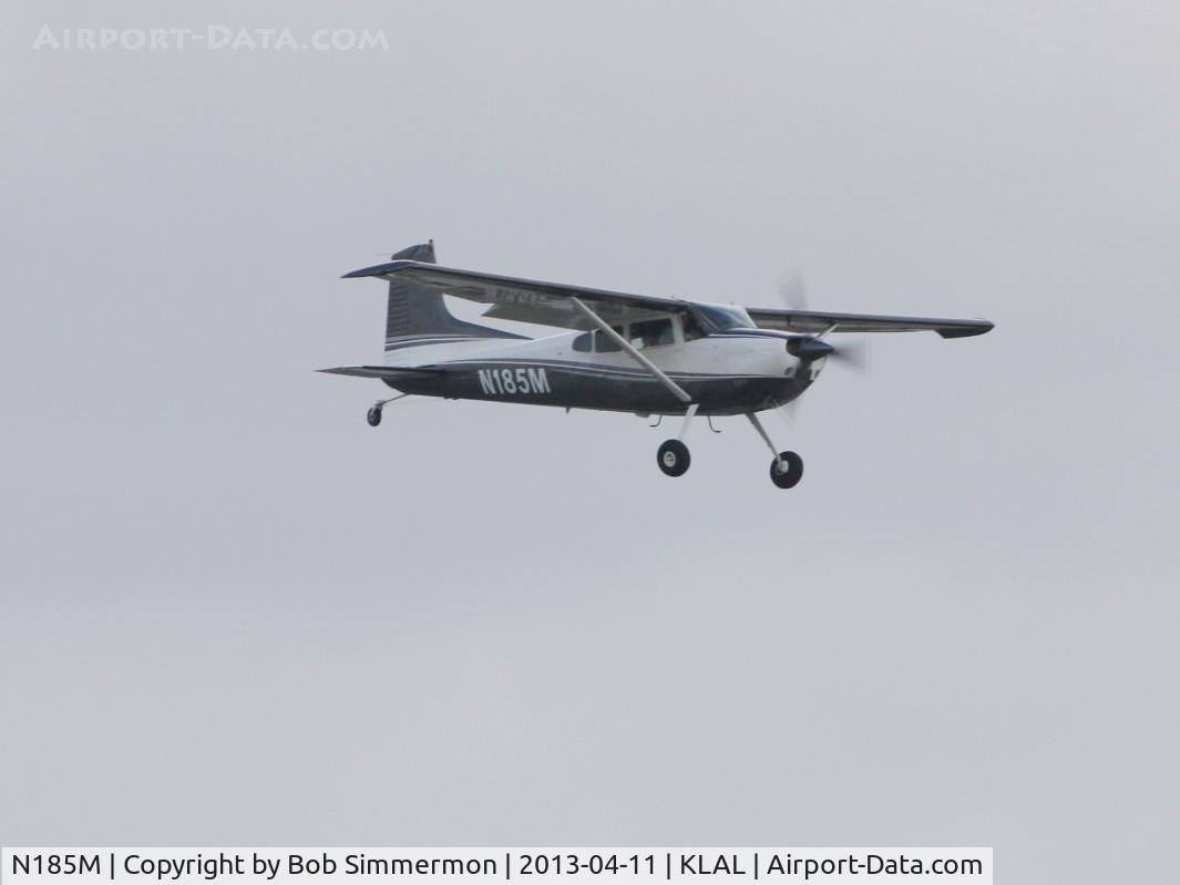 N185M, 1981 Cessna A185F Skywagon 185 C/N 18504264, Arriving at Sun N Fun 2013 - Lakeland, FL