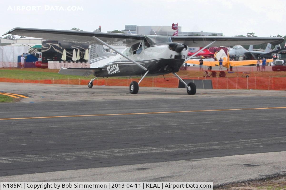 N185M, 1981 Cessna A185F Skywagon 185 C/N 18504264, Arriving at Sun N Fun 2013 - Lakeland, FL