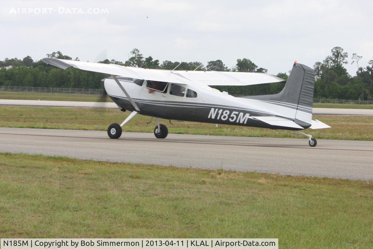 N185M, 1981 Cessna A185F Skywagon 185 C/N 18504264, Arriving at Sun N Fun 2013 - Lakeland, FL