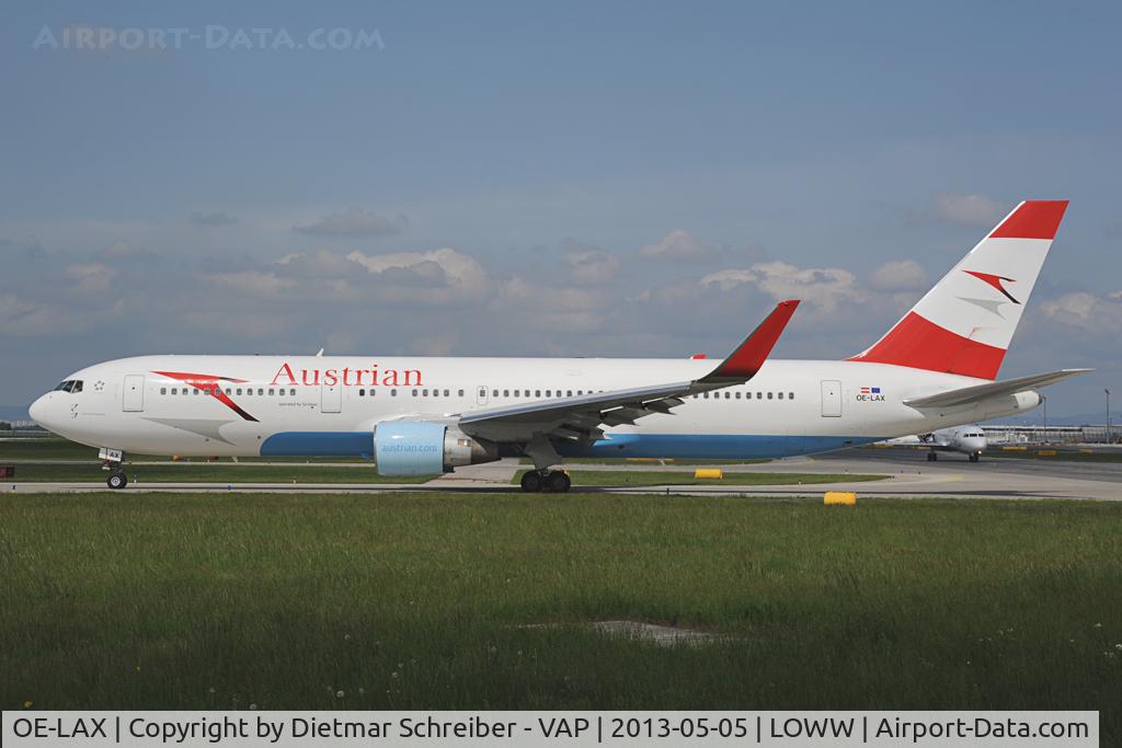 OE-LAX, 1992 Boeing 767-3Z9/ER C/N 27095, Austrian Airlines Boeing 767-300 with Tyrolean sticker