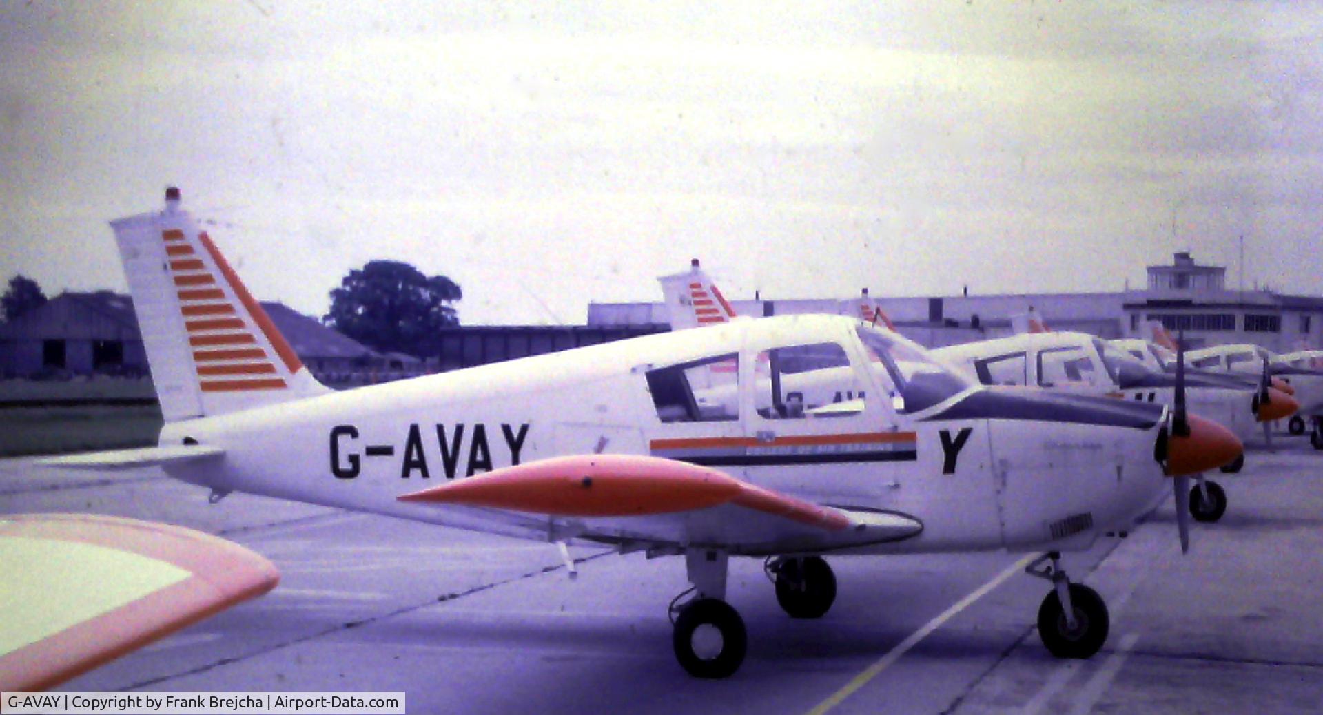 G-AVAY, 1966 Piper PA-28-180 Cherokee C/N 28-3793, College of Air Training , Hamble . 1969