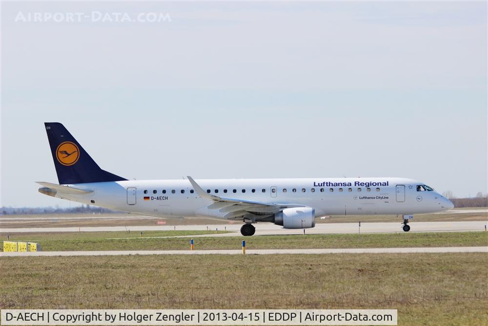 D-AECH, 2010 Embraer 190LR (ERJ-190-100LR) C/N 19000376, New equipment on FRA-LEJ-FRA route.....