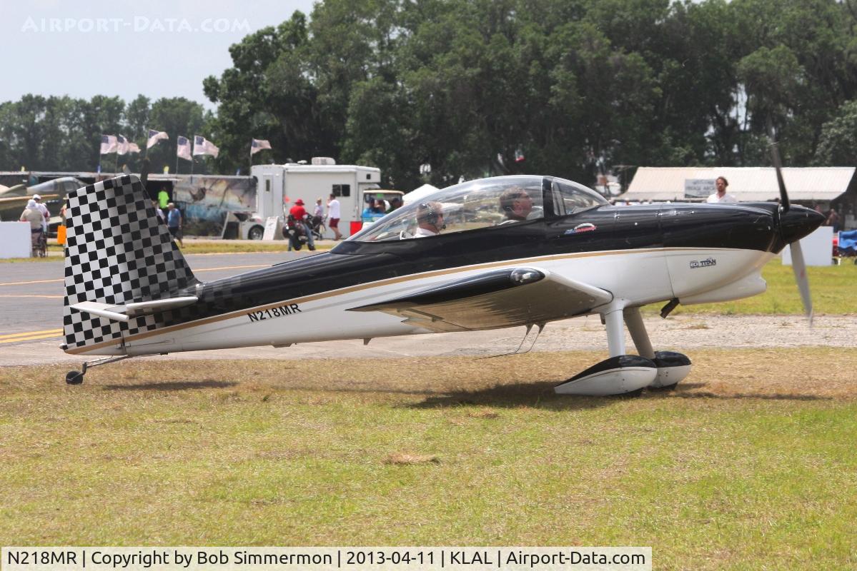 N218MR, Vans RV-8 C/N 82011, Arriving at Sun N Fun 2013 - Lakeland, FL