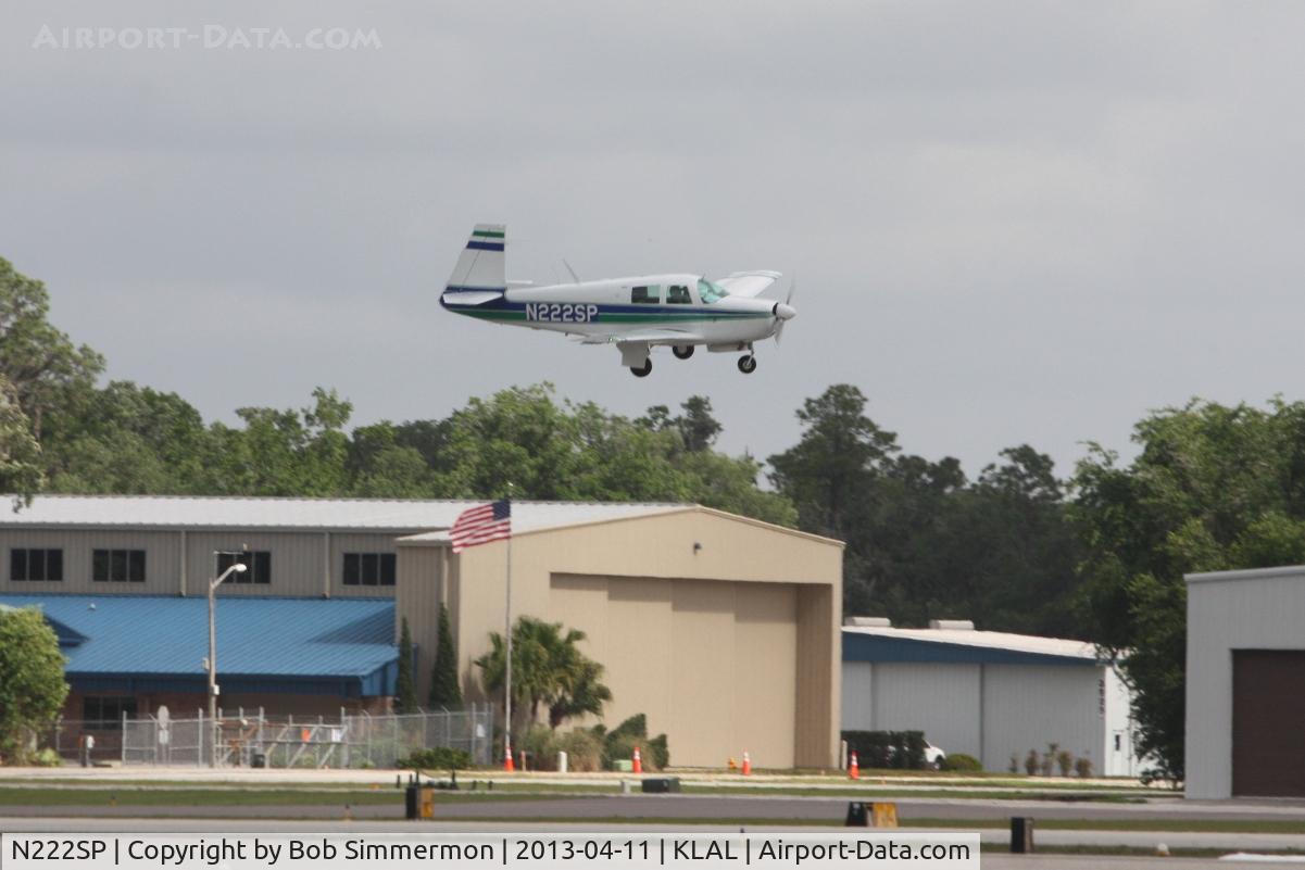 N222SP, 1965 Mooney M20E C/N 701, Arriving at Sun N Fun 2013 - Lakeland, FL