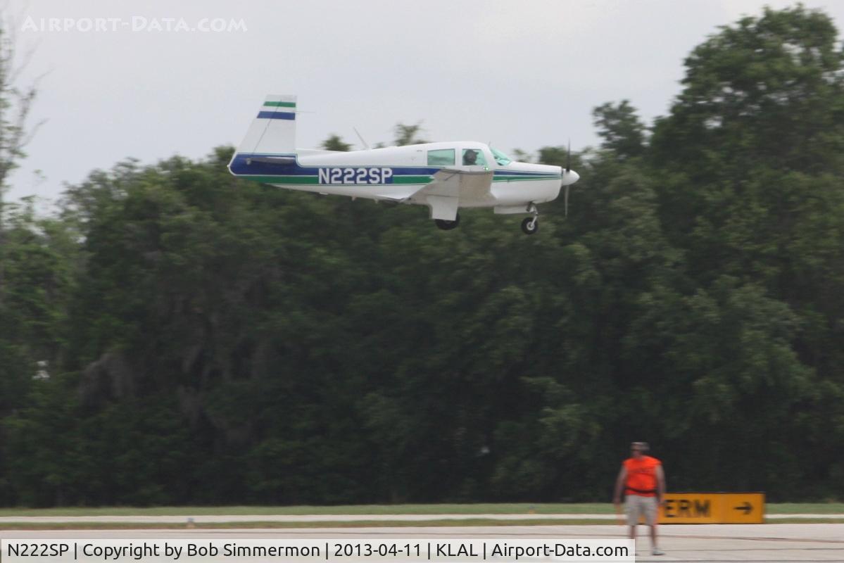 N222SP, 1965 Mooney M20E C/N 701, Arriving at Sun N Fun 2013 - Lakeland, FL