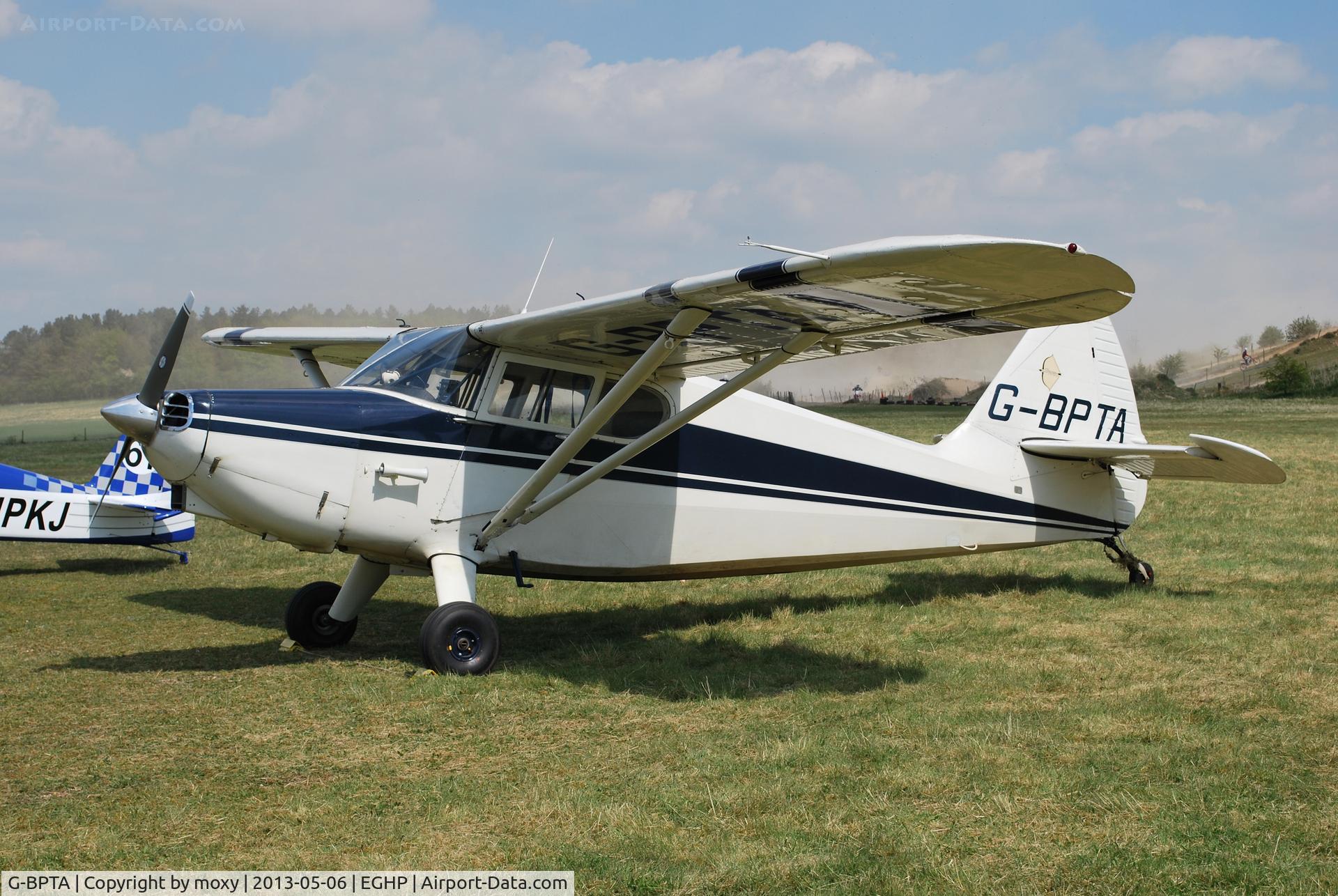 G-BPTA, 1947 Stinson 108-2 Voyager C/N 108-3429, Stinson 108-2 Voyager at Popham. Ex N429C