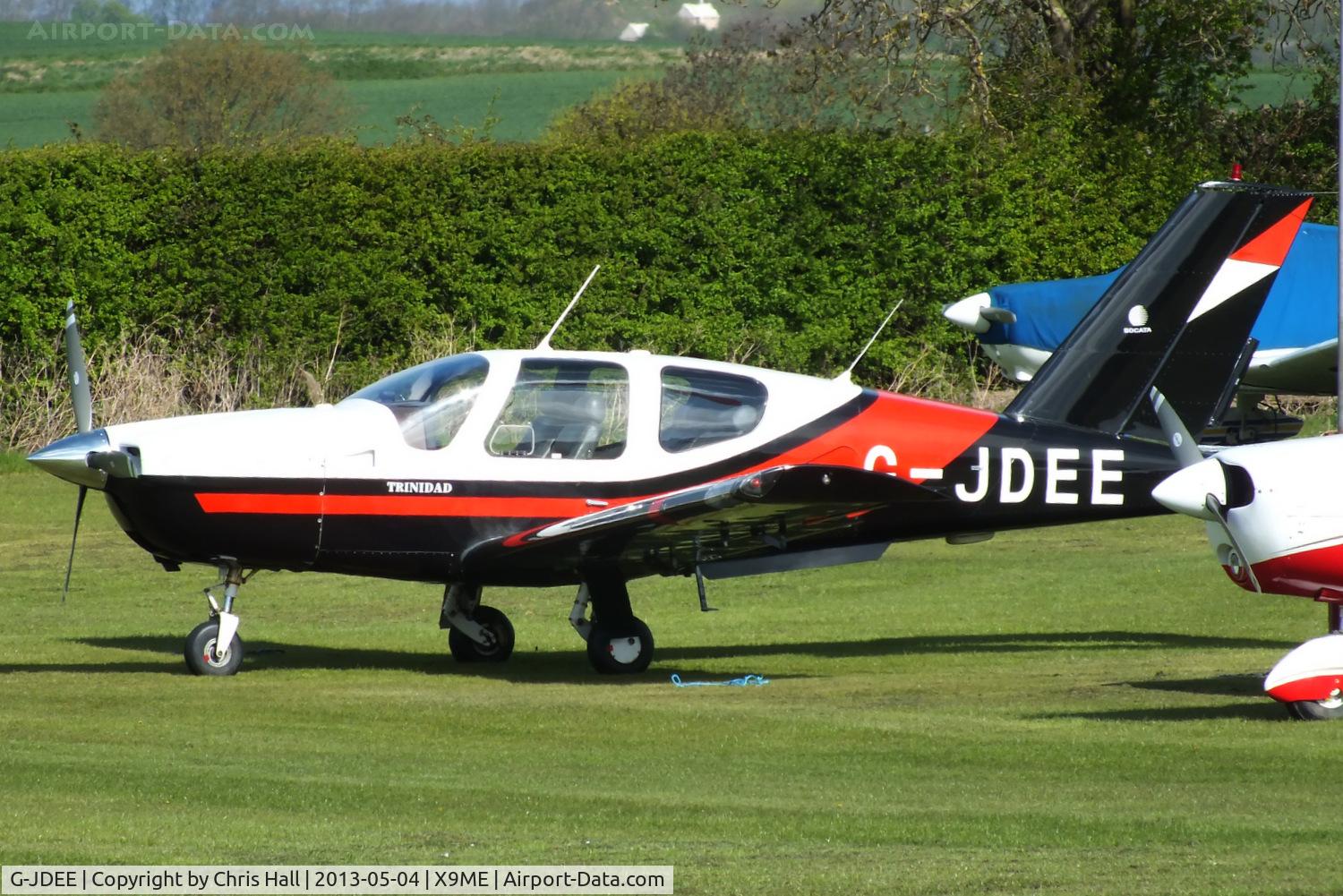 G-JDEE, 1982 Socata TB-20 Trinidad C/N 333, at Meppershall Airfield, Bedfordshire