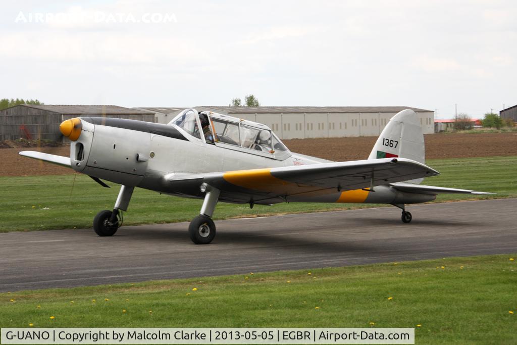 G-UANO, 1959 OGMA DHC-1 Chipmunk T.20 C/N OGMA-57, OGMA DHC-1 Chipmunk T.20 at The Real Aeroplane Club's May-hem Fly-In, Breighton Airfield, May 2013.