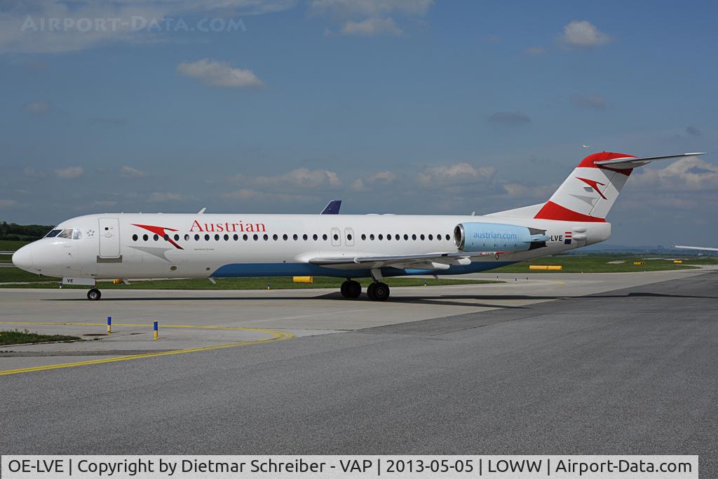 OE-LVE, 1994 Fokker 100 (F-28-0100) C/N 11499, Austrian Airlines Fokker 100 with Tyrolean sticker