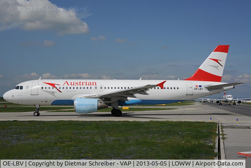 OE-LBV, 2000 Airbus A320-214 C/N 1385, Austrian Airlines Airbus 320 with Tyrolean sticker