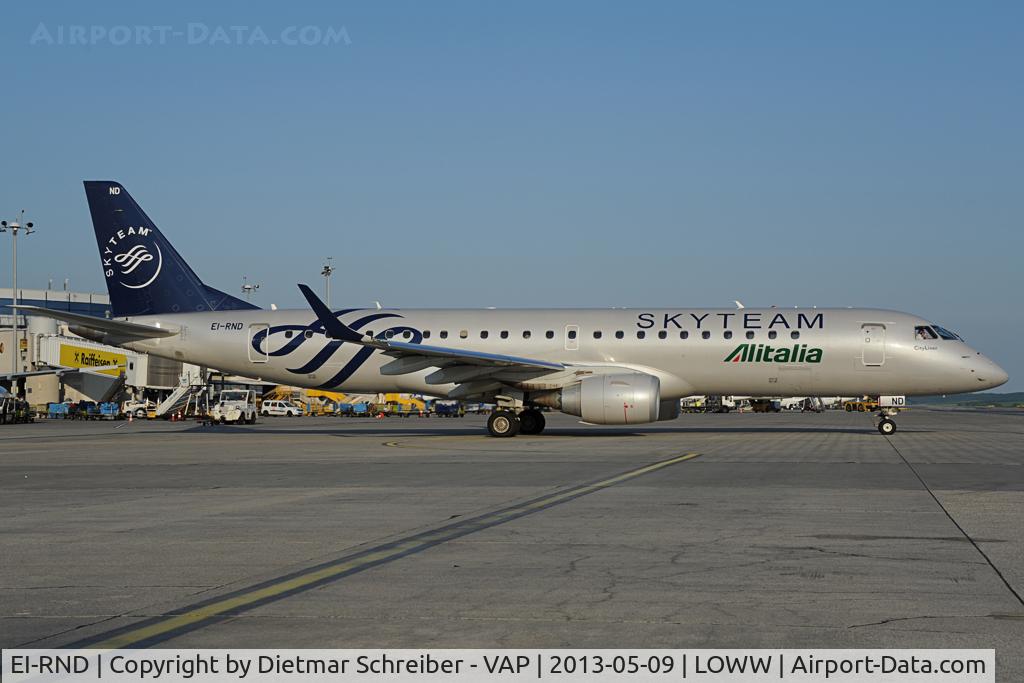 EI-RND, 2012 Embraer 190LR (ERJ-190-100LR) C/N 19000512, Alitalia Embraer 190
