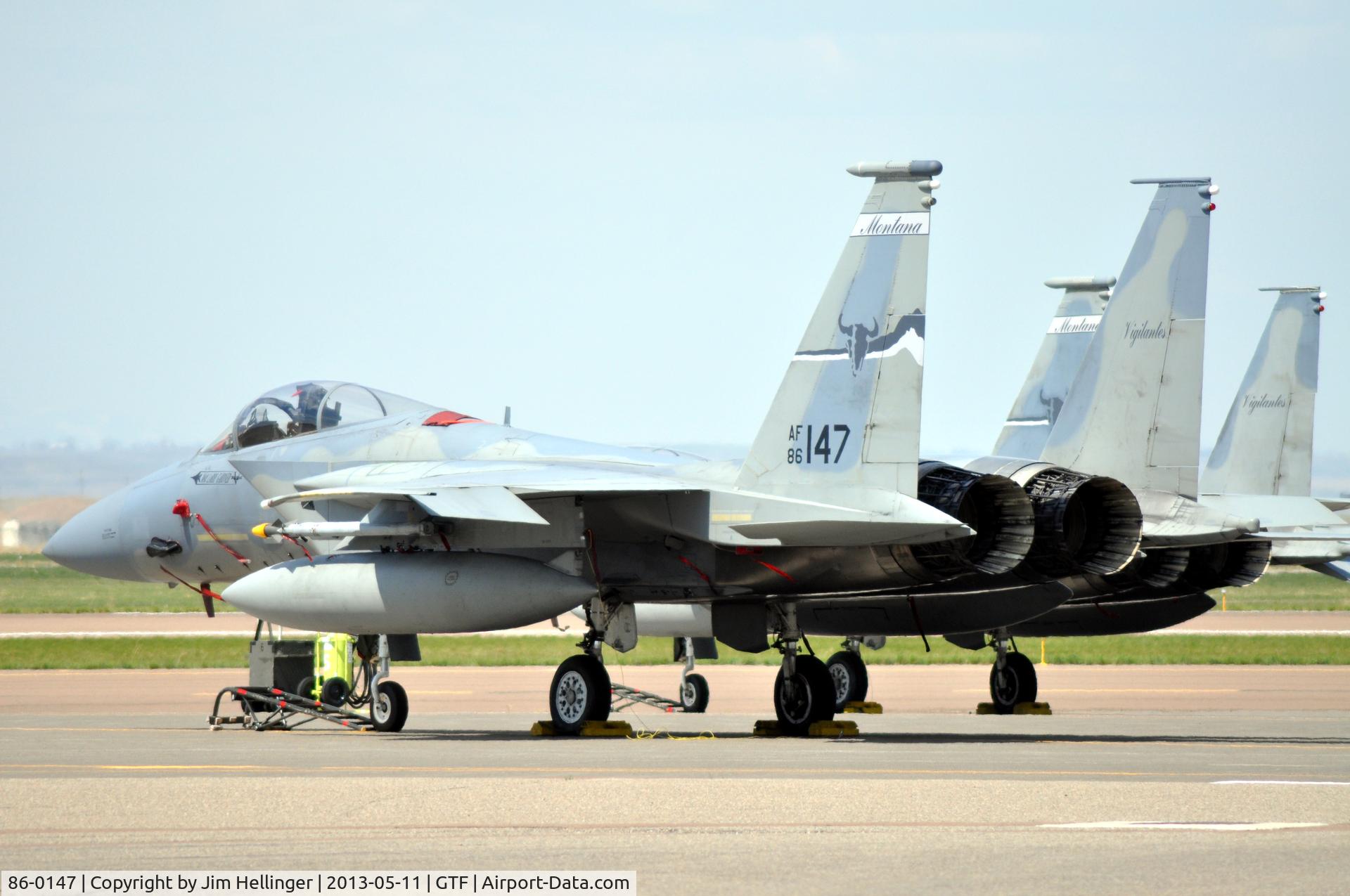 86-0147, 1986 McDonnell Douglas F-15C Eagle C/N 0993/C375, 147 in 120th FW markings. The last days of the F-15C / D Eagle at Great Falls.