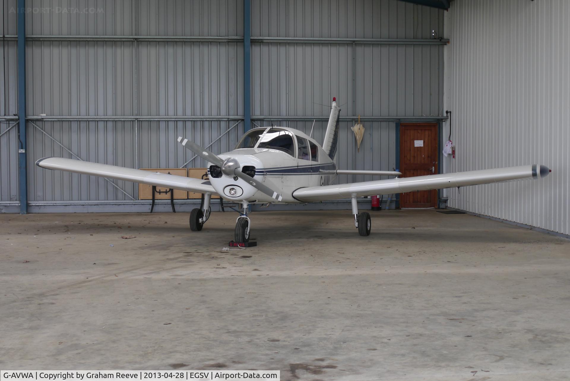 G-AVWA, 1967 Piper PA-28-140 Cherokee C/N 28-23660, Parked at Old Buckenham.