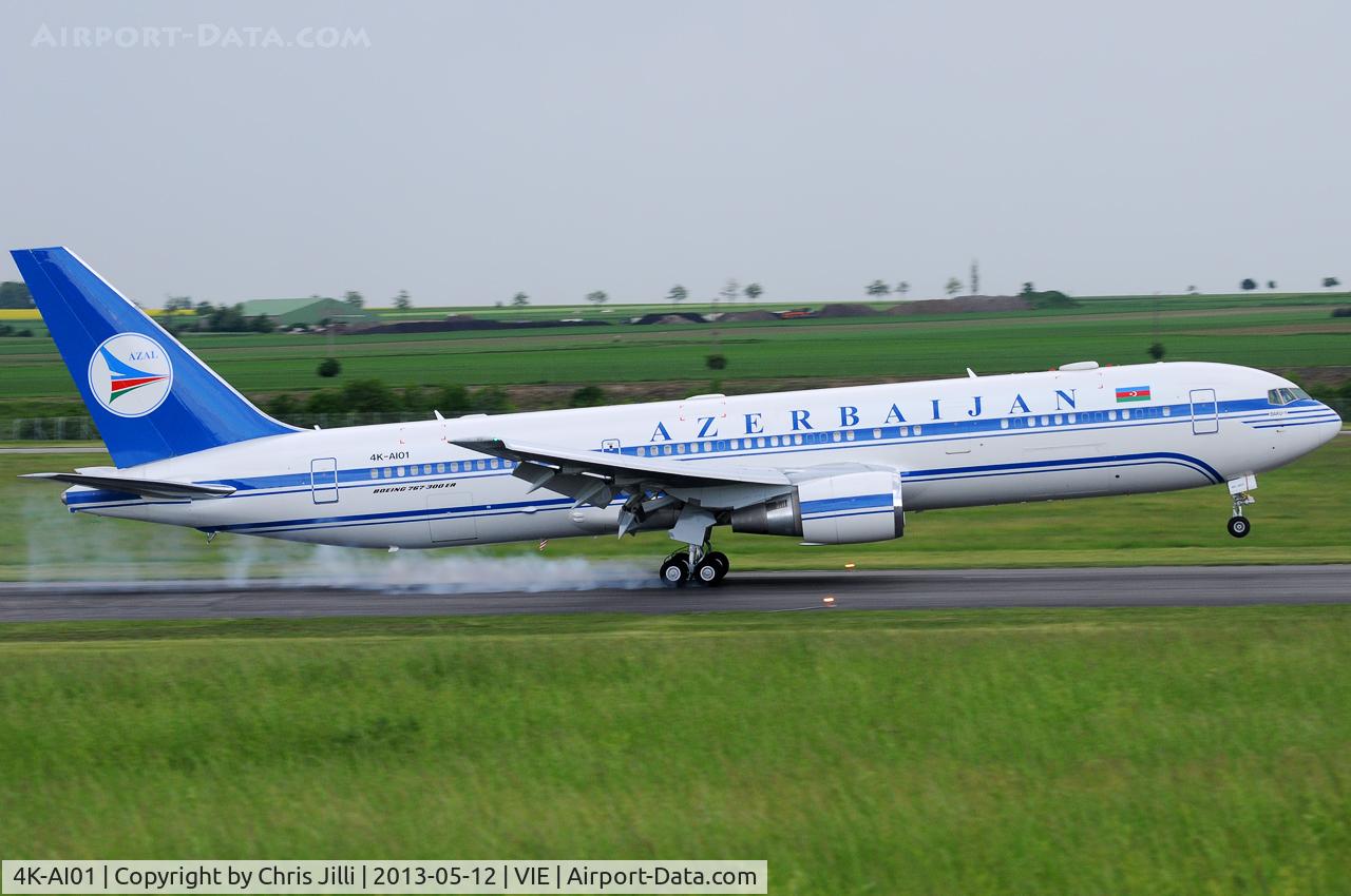 4K-AI01, 2010 Boeing 767-32L/ER C/N 40342, Azerbaijan Airlines
