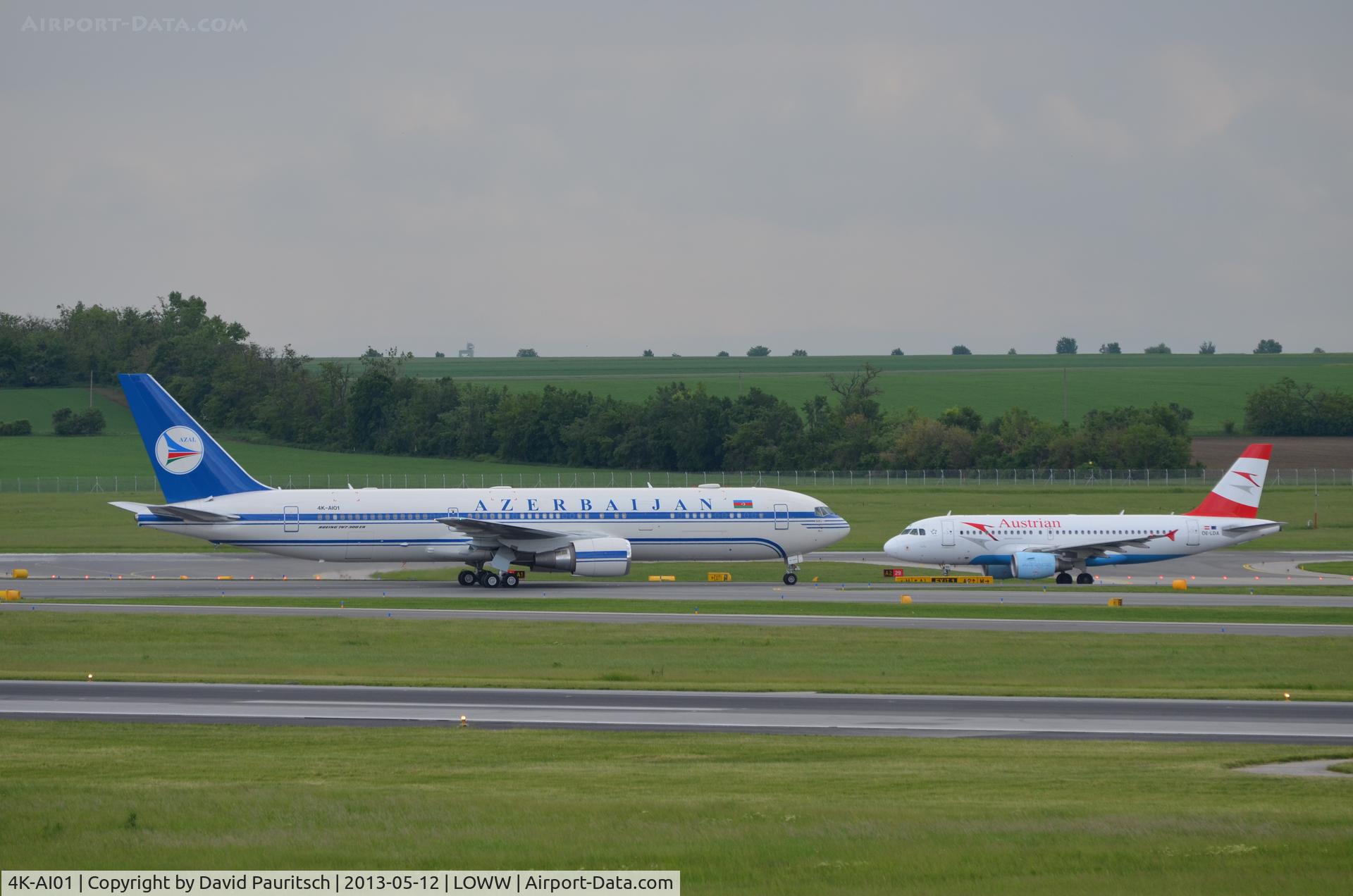 4K-AI01, 2010 Boeing 767-32L/ER C/N 40342, Very special visitor!