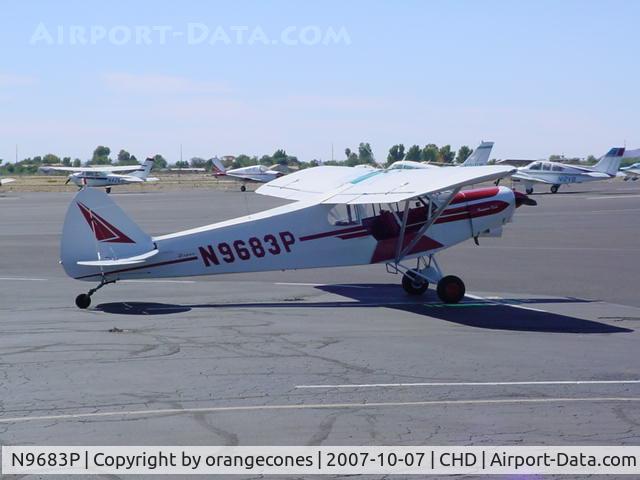 N9683P, Piper PA-18-150 Super Cub C/N 18-7509026, This is a photo taken at Chandler Airport CHD.