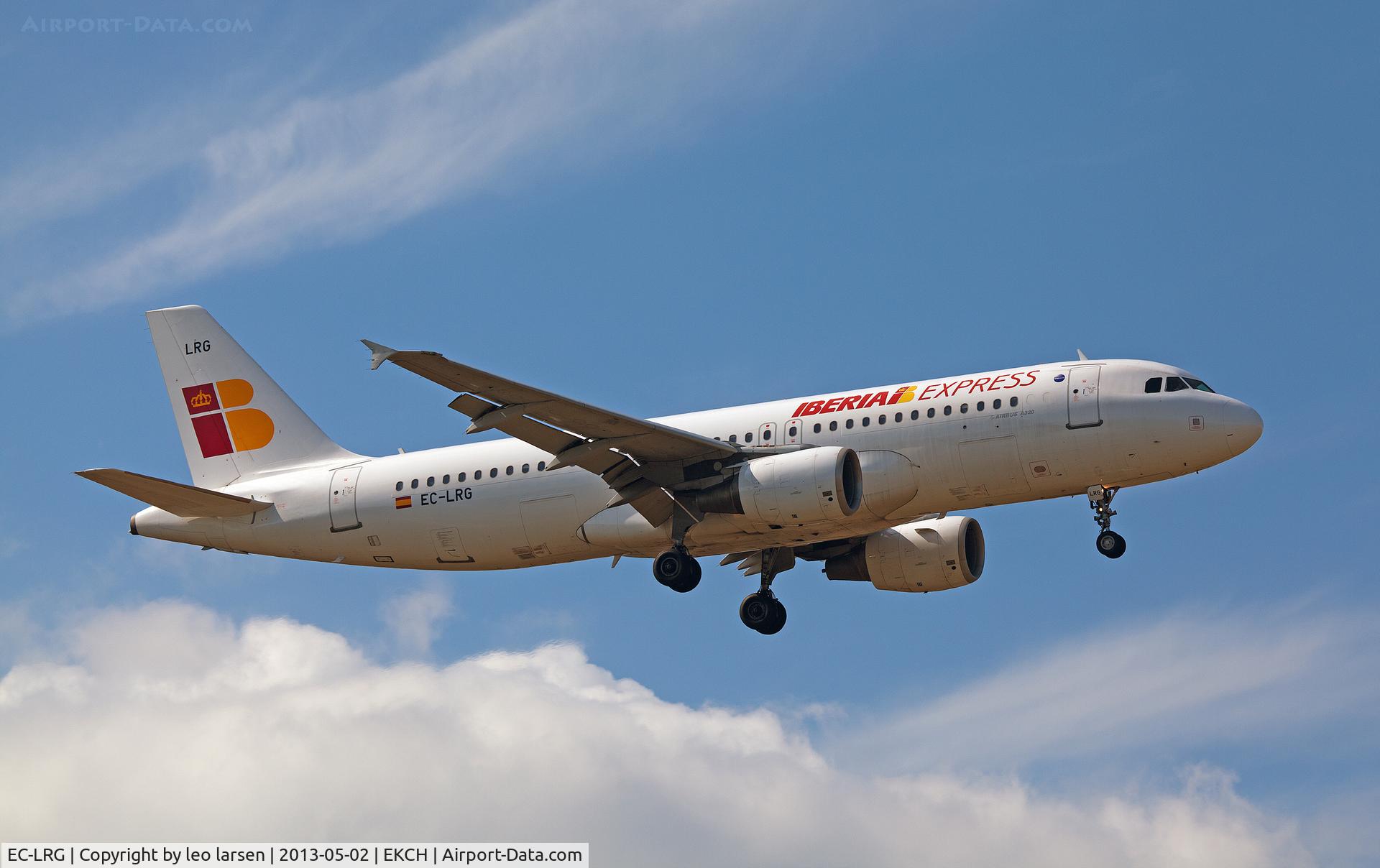 EC-LRG, 2001 Airbus A320-214 C/N 1516, App to R-04L Copenhagen Kastrup 2.5.13