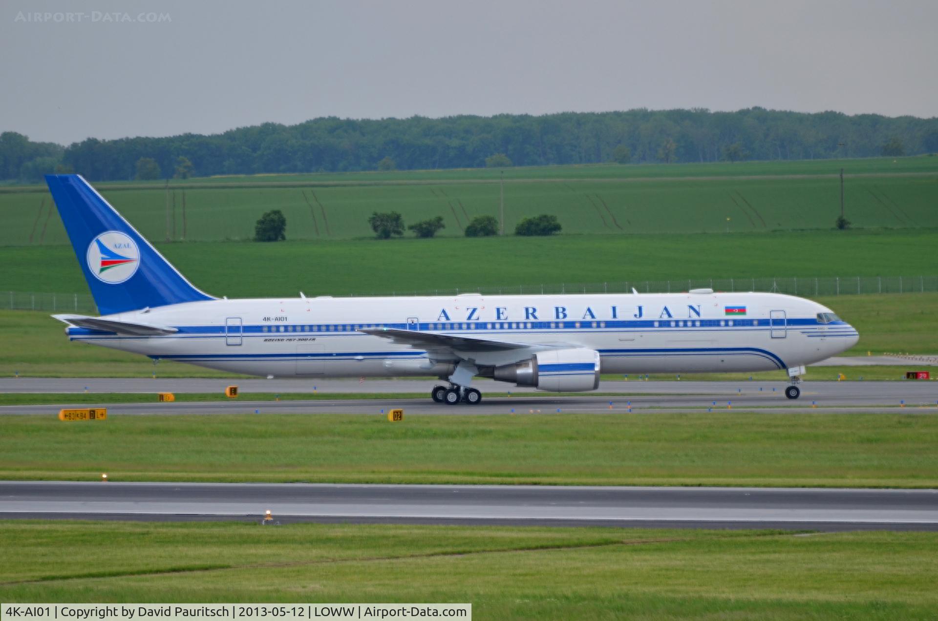 4K-AI01, 2010 Boeing 767-32L/ER C/N 40342, Very special visitor